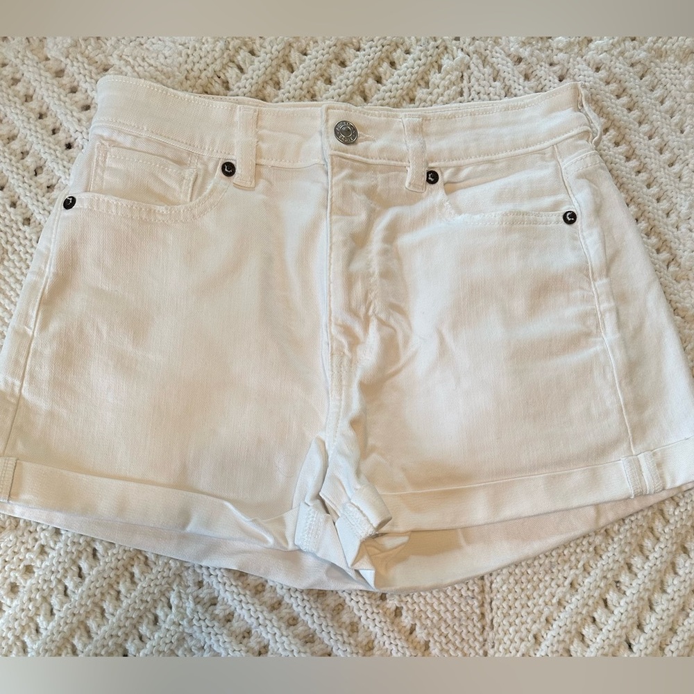 AE Stretch Denim Mom Shorts